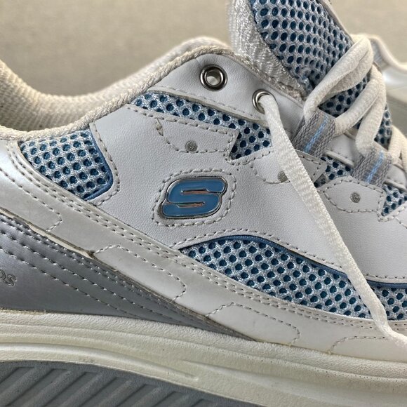 Sketchers‎ Shape Ups Women's White/Blue Toning Walking Sneakers 11803 Size 10 - Picture 14 of 16